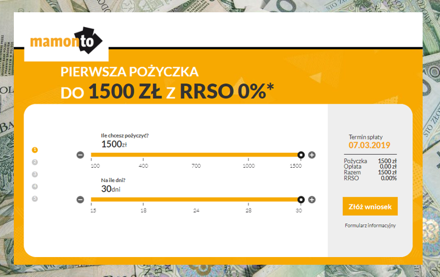 Pożyczka Mamonto