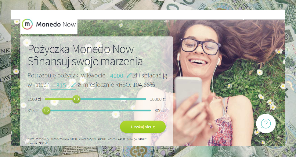 Pożyczka Monedo Now