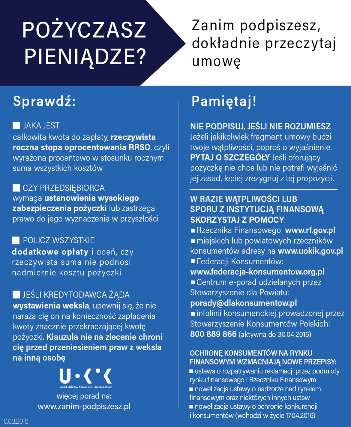 Pożyczaj pieniądze odpowiedzialnie