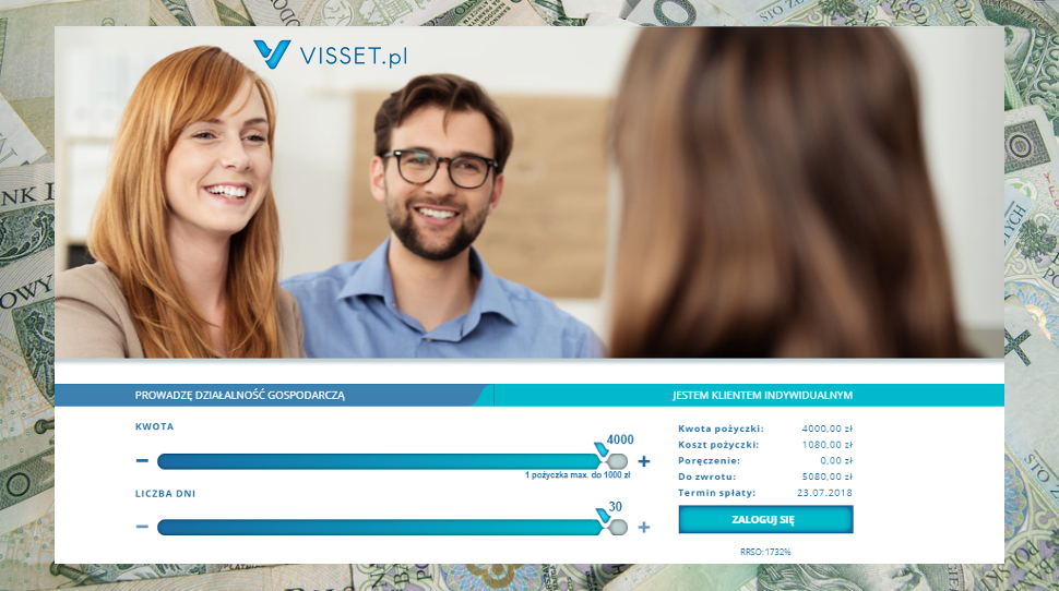 Visset - szybka pożyczka