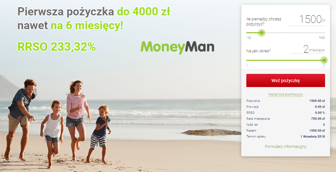 Pożyczka MoneyMan