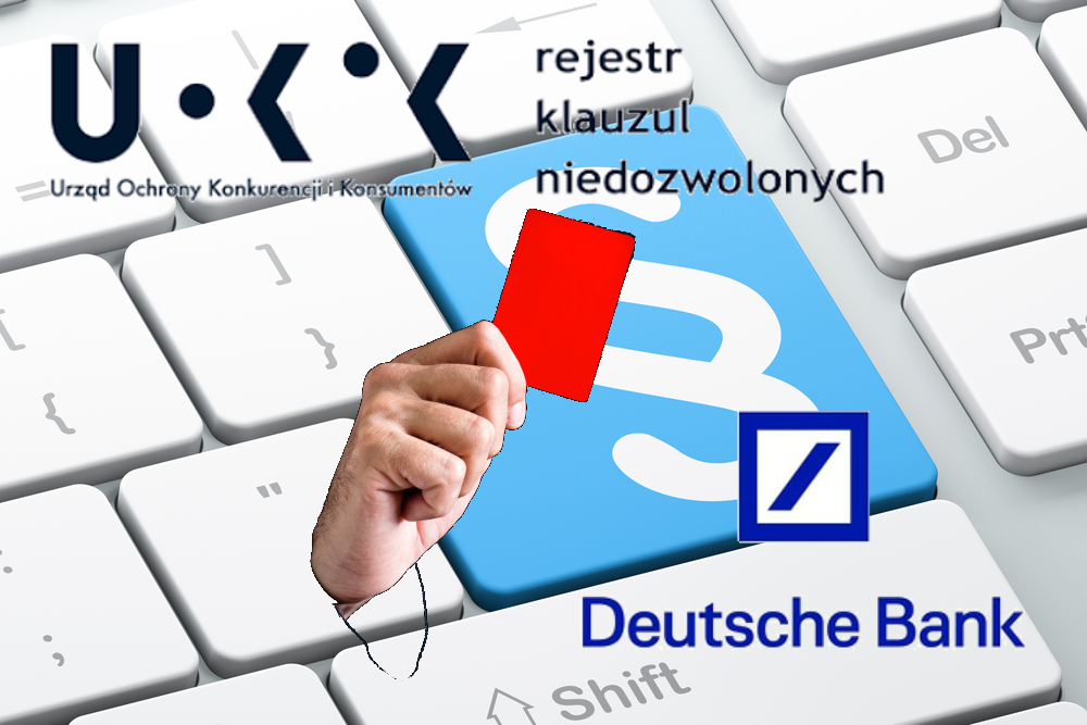Deutsche Bank Polska zapłaci 7 mln zł kary za klauzule niedozwolone