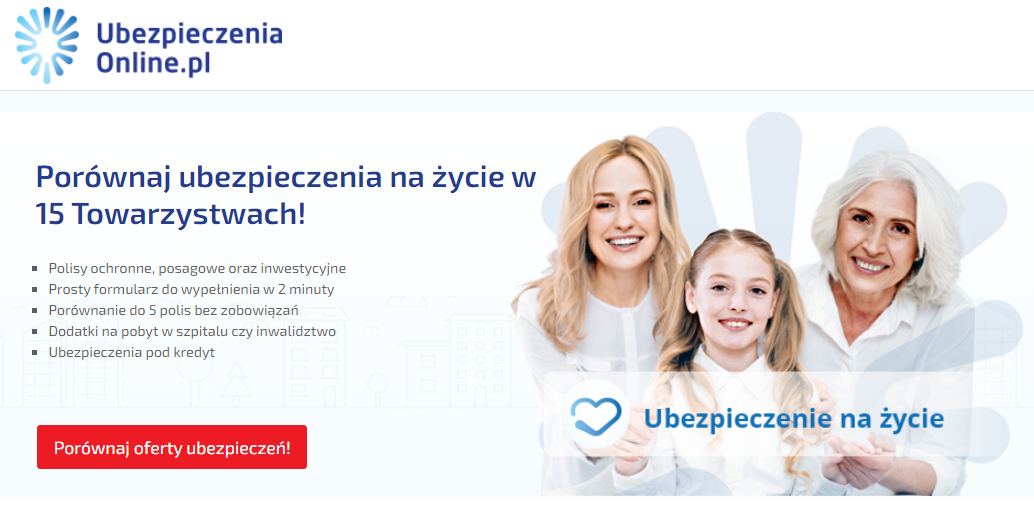Porównaj ubezpieczenia na życie w UbezpieczeniaOnline.pl