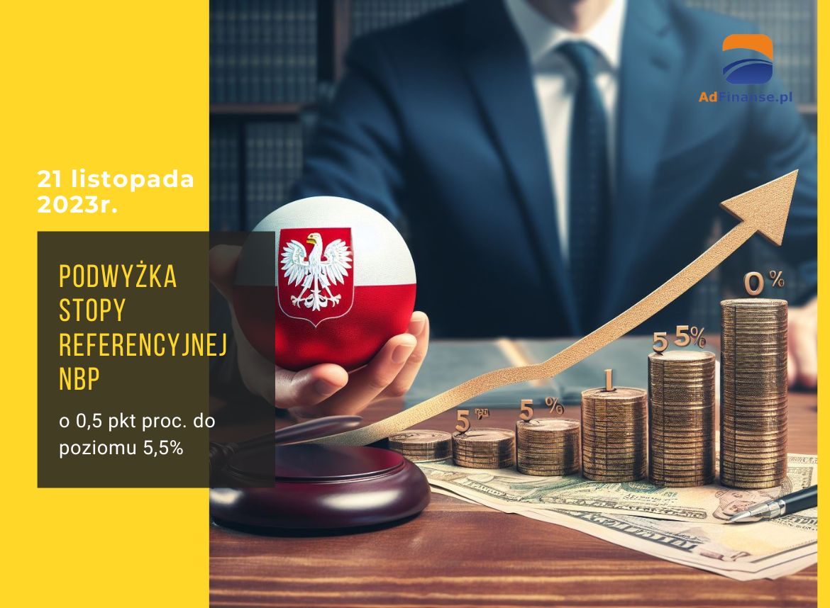 Podwyżka stopy referencyjnej NBP w listopadzie 2023 roku